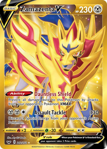 Zamazenta V (Secret) (212/202) [SWSH01: Sword & Shield Base Set]