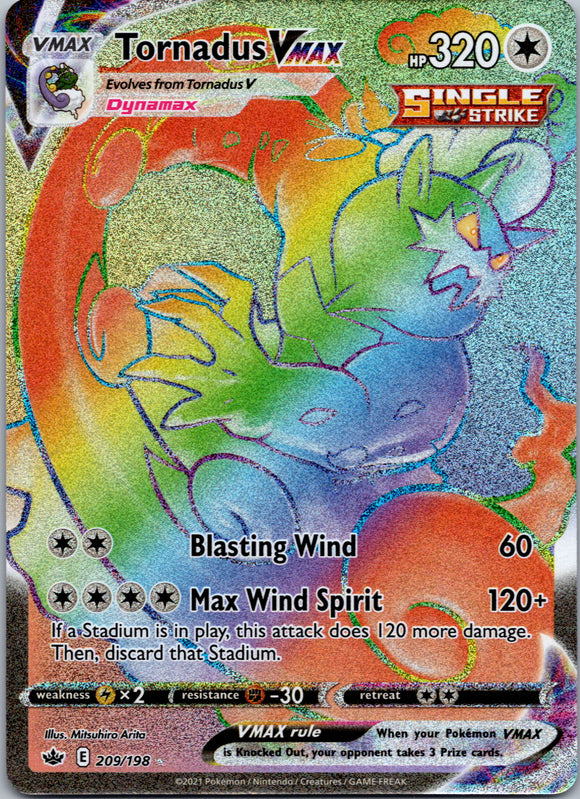 Tornadus VMAX (209/198) [Sword & Shield: Chilling Reign]