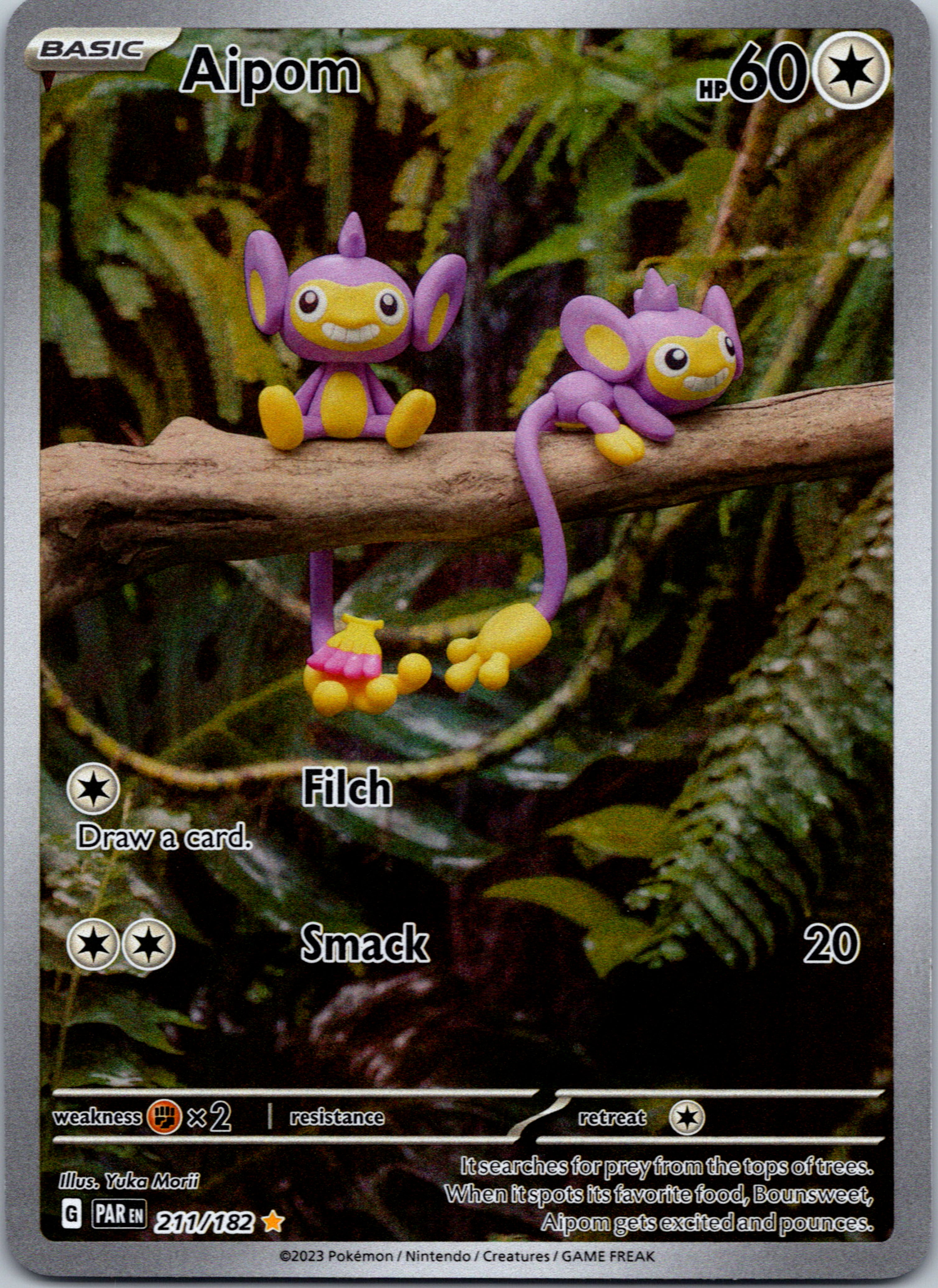 Aipom (211/182) - [Scarlet & Violet: Paradox Rift] Holofoil