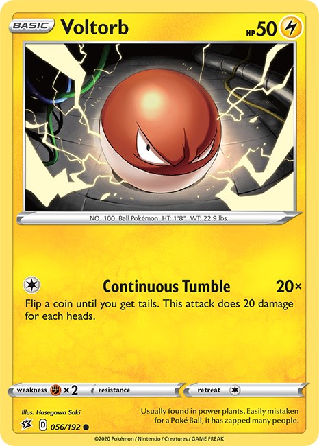 Voltorb [056/192] [Rebel Clash] Reverse Holofoil