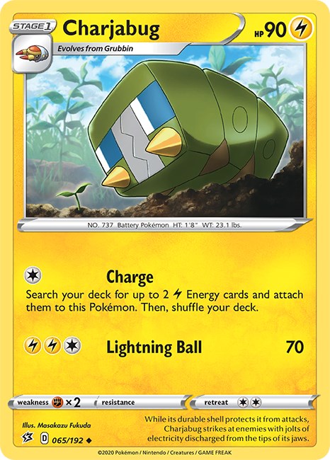 Charjabug [065/192] [Rebel Clash] Reverse Holofoil