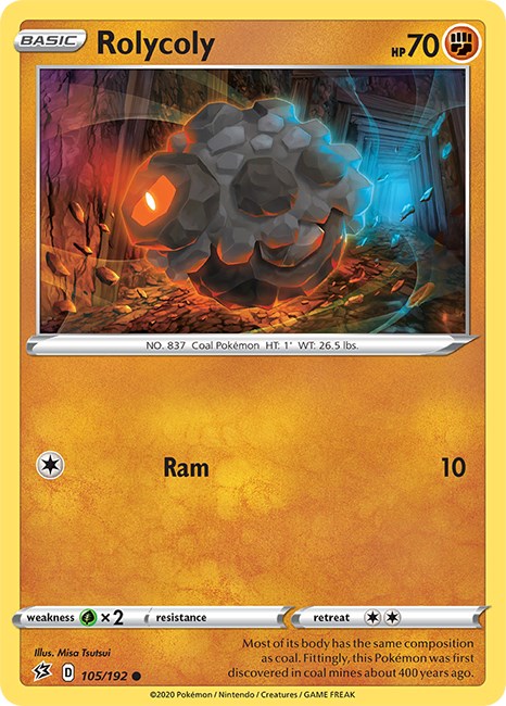 Rolycoly [105/192] [Rebel Clash] Reverse Holofoil