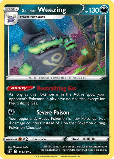 Galarian Weezing [113/192] [Rebel Clash] Reverse Holofoil