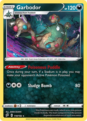 Garbodor [118/192] [Rebel Clash] Reverse Holofoil