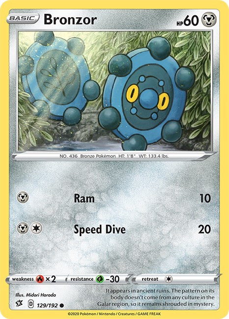 Bronzor [129/192] [Rebel Clash] Reverse Holofoil