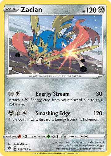 Zacian [139/192] [Rebel Clash] Reverse Holofoil