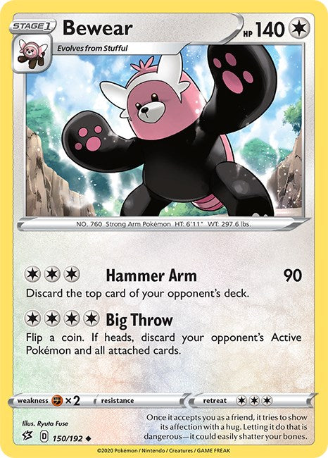 Bewear [150/192] [Rebel Clash] Reverse Holofoil