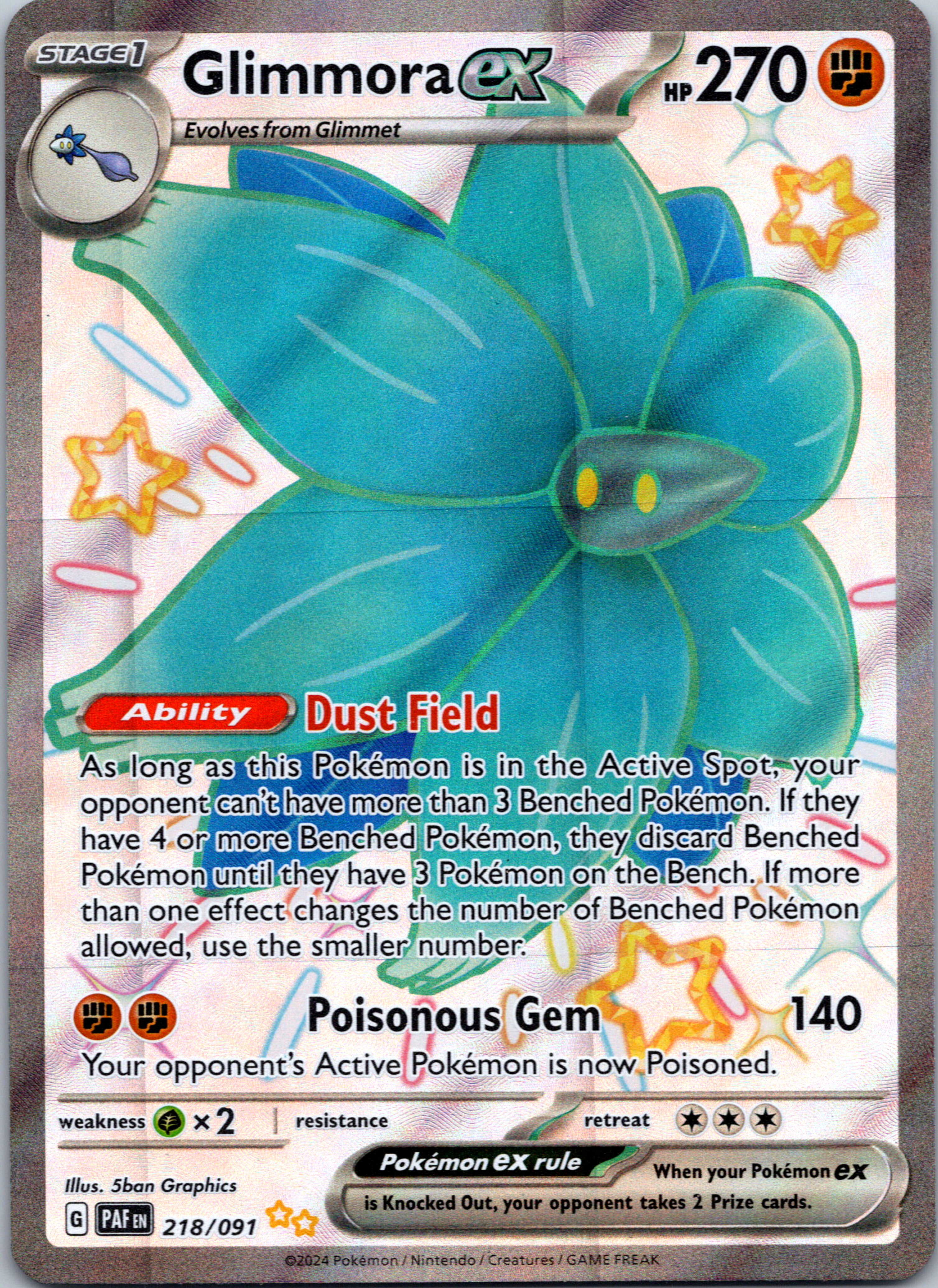 Glimmora ex [218/091] - (Paldean Fates) Holofoil