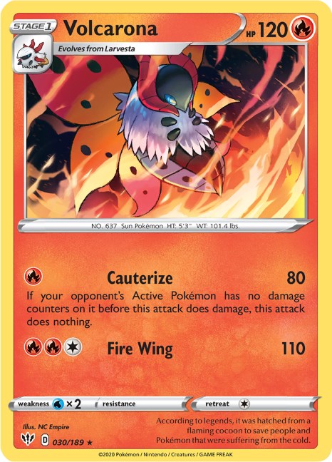 Volcarona (030/189) [SWSH03: Darkness Ablaze]