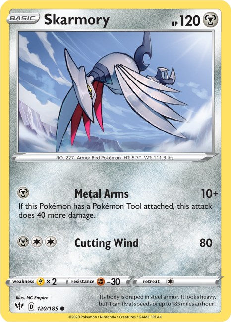 Skarmory [120/189] [Darkness Ablaze] Reverse Holofoil