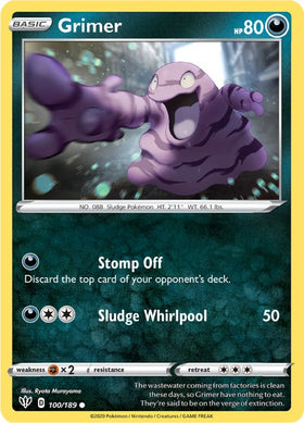 Grimer [100/189] [Darkness Ablaze] Reverse Holofoil