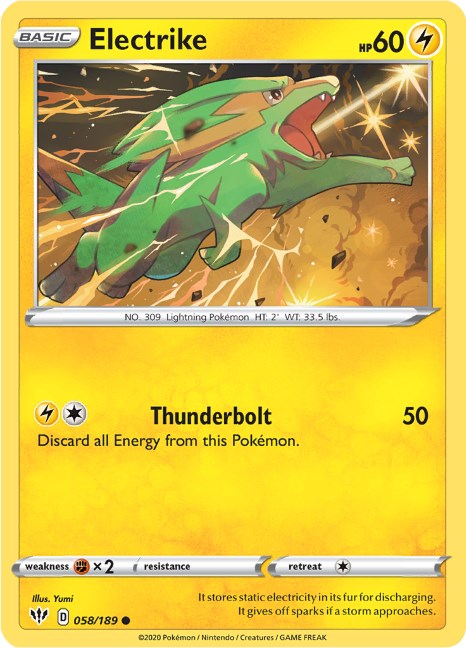 Electrike [058/189] [Darkness Ablaze] Reverse Holofoil