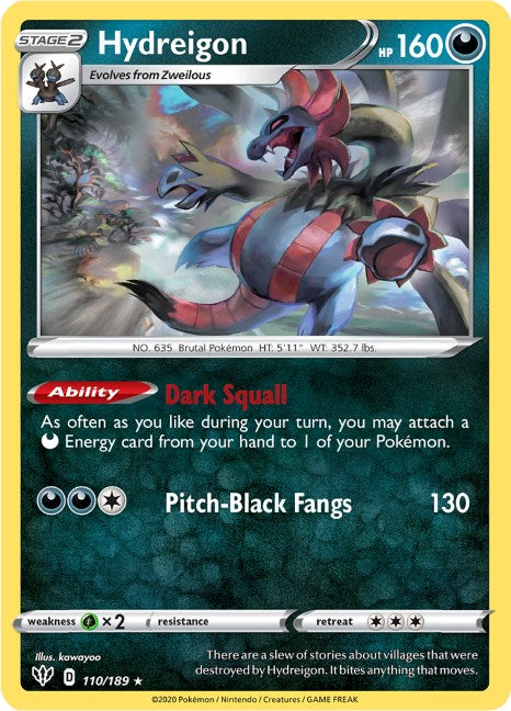 Hydreigon [110/189] [Darkness Ablaze] Reverse Holofoil