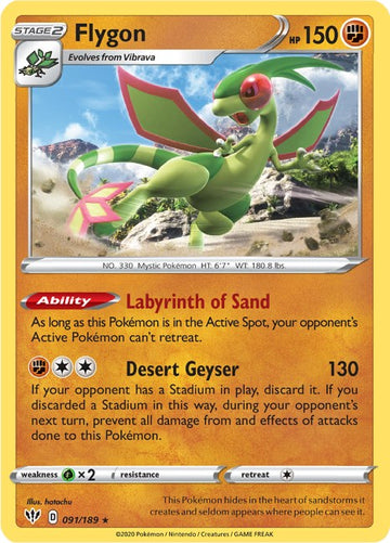 Flygon [091/189] [Darkness Ablaze] Reverse Holofoil