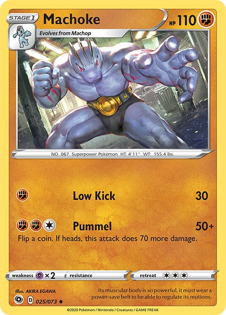 Machoke [025/073] [Champion's Path] Reverse Holofoil