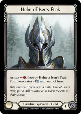 Helm of Isen's Peak [WTR042-C] [Welcome to Rathe] 1st Edition Cold Foil