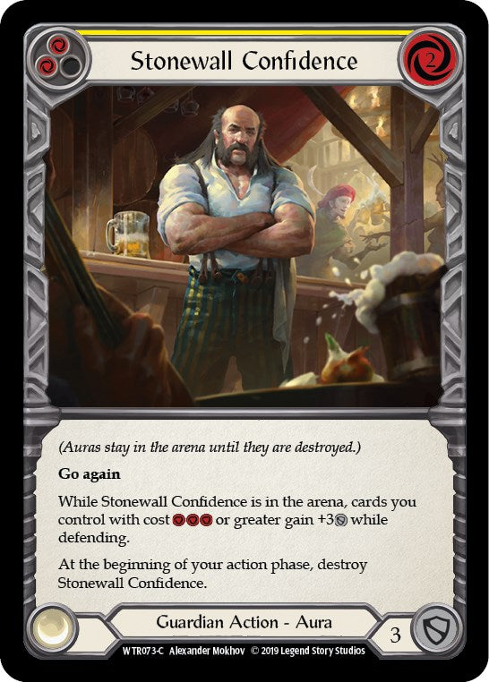 Stonewall Confidence (Yellow) [WTR073] [Welcome to Rathe] Unlimited Edition Rainbow Foil