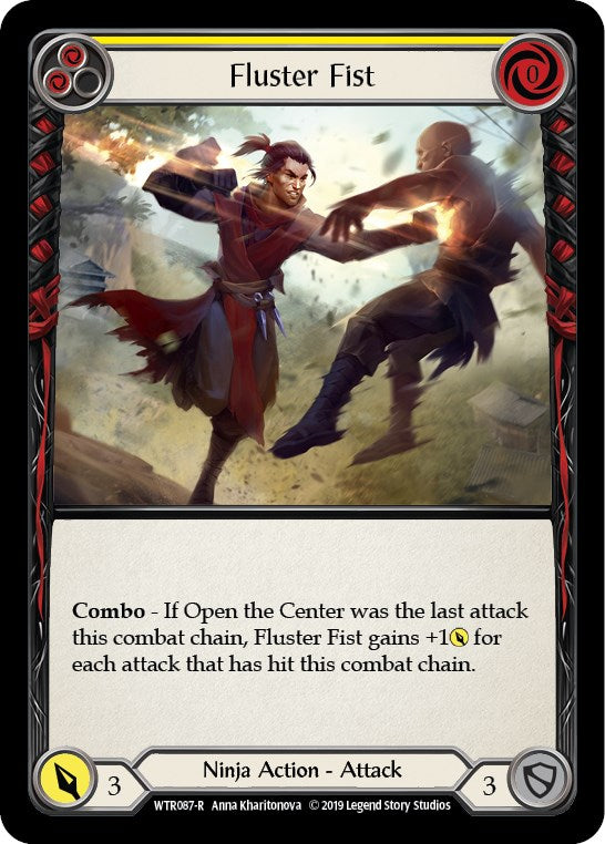 Fluster Fist (Yellow) [WTR087] [Welcome to Rathe] 1st Edition Normal