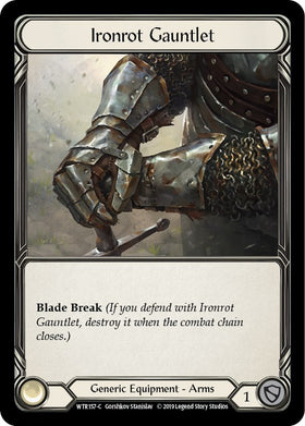 Ironrot Gauntlet [WTR157] [Welcome to Rathe] 1st Edition Normal