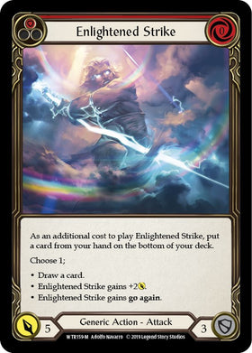Enlightened Strike [WTR159] [Welcome to Rathe] 1st Edition Rainbow Foil