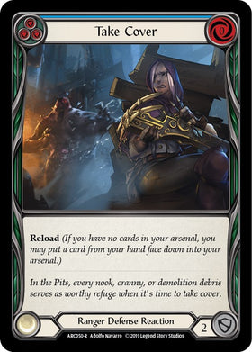 Take Cover (Blue) [ARC050] Unlimited Rainbow Foil