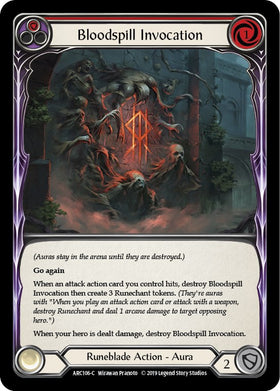 Bloodspill Invocation (Red) [ARC106] Unlimited Rainbow Foil