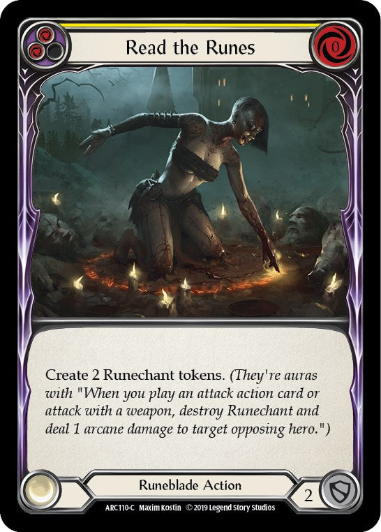 Read the Runes (Yellow) [ARC110] Unlimited Rainbow Foil