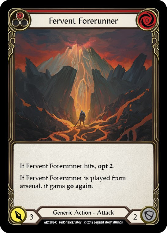 Fervent Forerunner (Red) [ARC182-C] 1st Edition Normal
