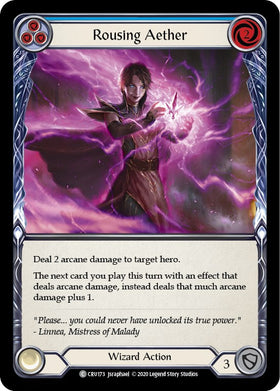 Rousing Aether (Blue) (Rainbow Foil) [CRU173-RF] Unlimited Rainbow Foil
