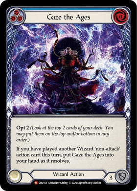 Gaze the Ages (Rainbow Foil) [CRU163-RF] Unlimited Rainbow Foil