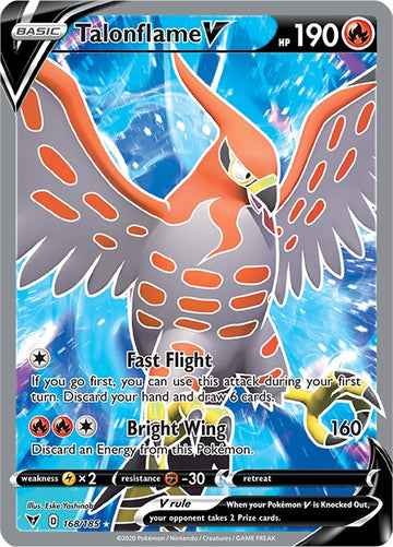 Talonflame V (Full Art) [168/185] [SWSH04: Vivid Voltage]