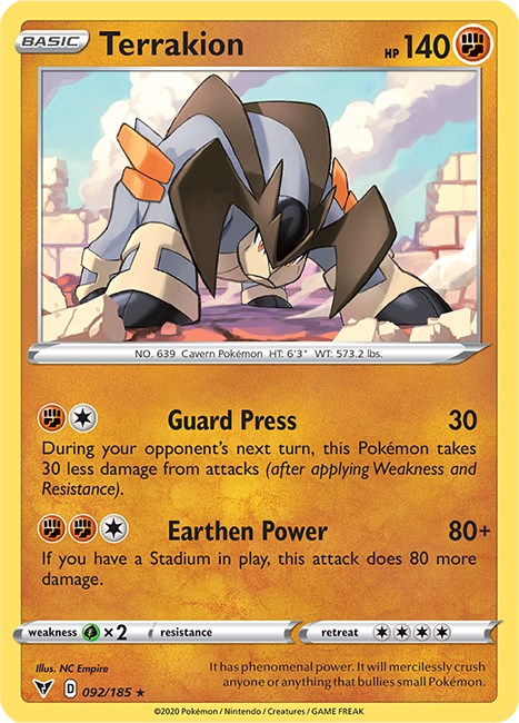 Terrakion [092/185] [Vivid Voltage] Reverse Holofoil