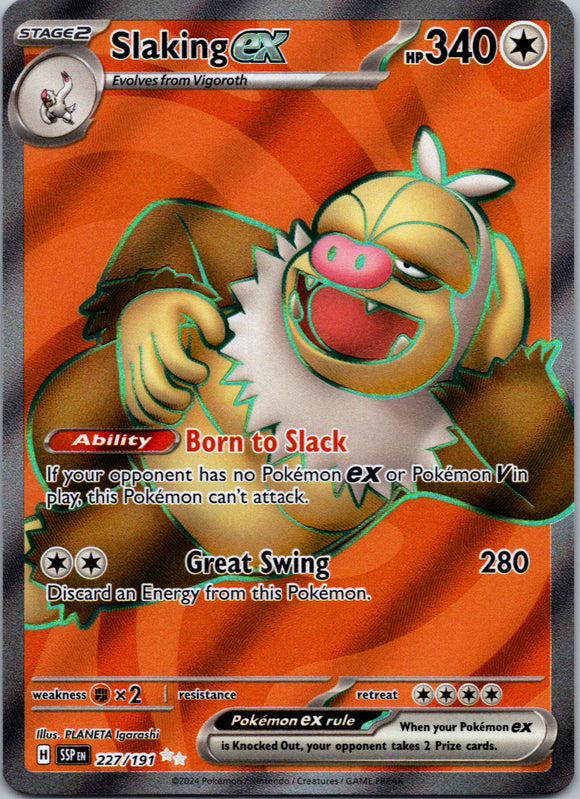 Slaking ex [227/191] - (Surging Sparks) Holofoil