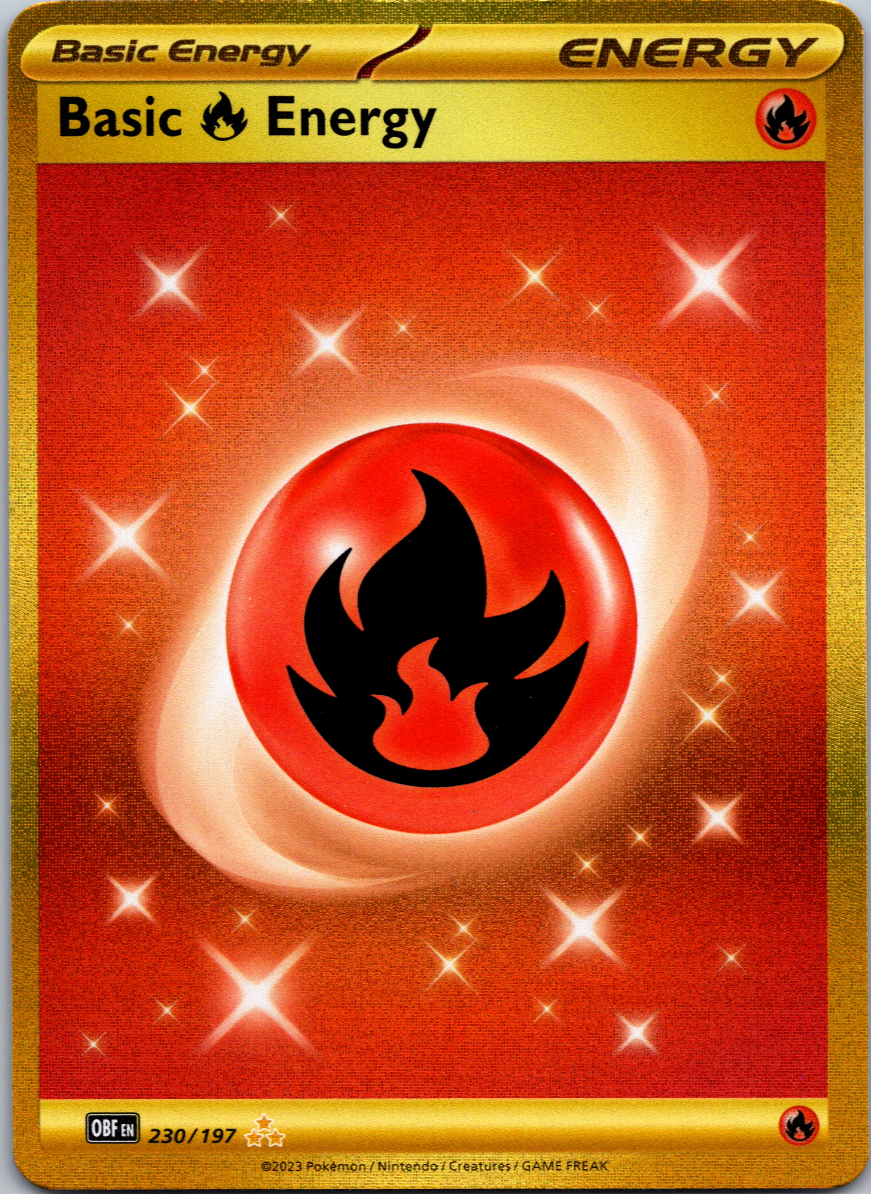 Basic Fire Energy (230/197) [Scarlet & Violet: Obsidian Flames]