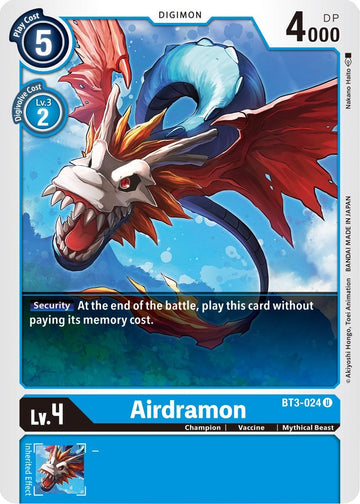 Airdramon [BT3-024] [Release Special Booster] Normal
