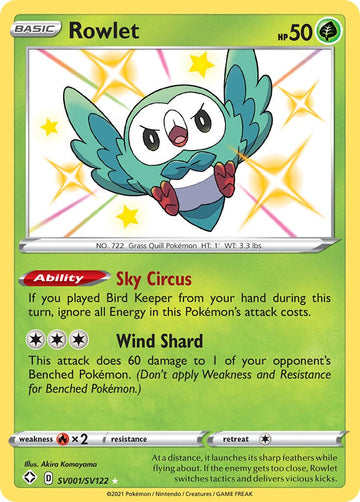 Rowlet [SV001/SV122] [Shining Fates: Shiny Vault] Holofoil