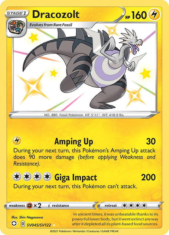 Dracozolt [SV045/SV122] [Shining Fates: Shiny Vault] Holofoil