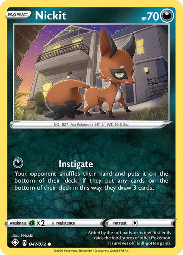 Nickit [047/072] [Shining Fates] Reverse Holofoil