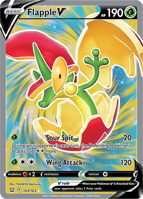 Flapple V (Full Art) [143/163] [SWSH05: Battle Styles]