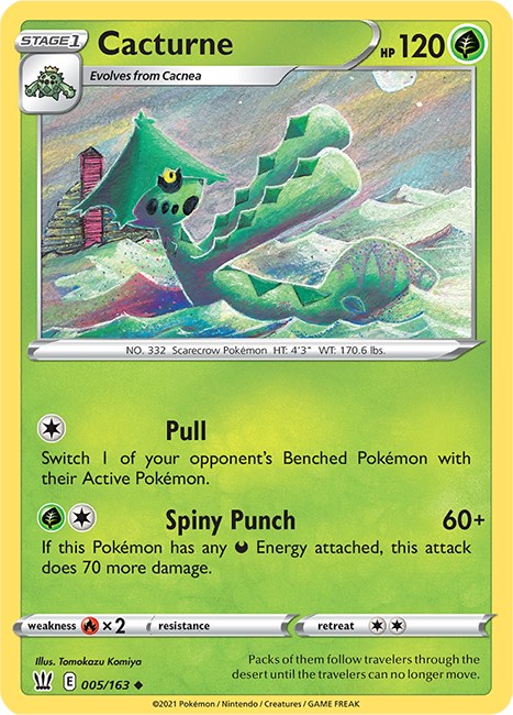 Cacturne [005/163] [Battle Styles] Reverse Holofoil