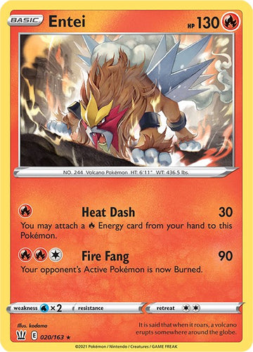 Entei [020/163] [SWSH05: Battle Styles]