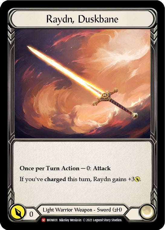 Raydn, Duskbane [MON031] [Monarch] 1st Edition Cold Foil