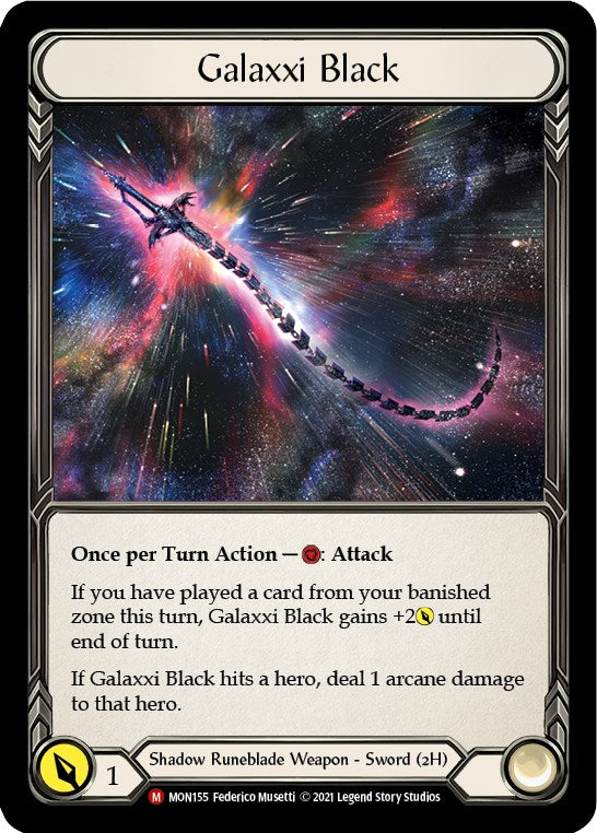 Galaxxi Black (Alternate Art) [MON155] [Monarch] 1st Edition Cold Foil