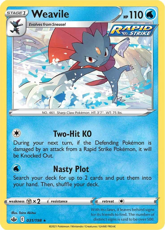 Weavile [031/198] [Chilling Reign] Reverse Holofoil
