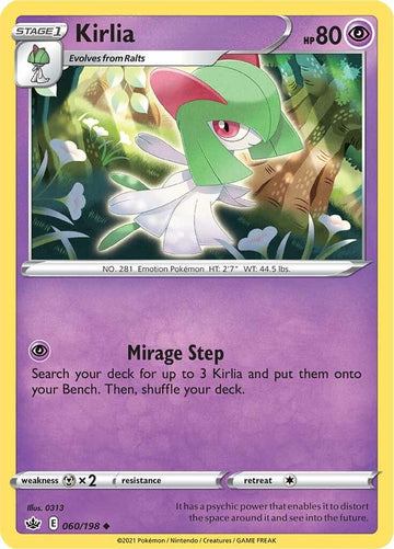 Kirlia [060/198] [Chilling Reign] Reverse Holofoil