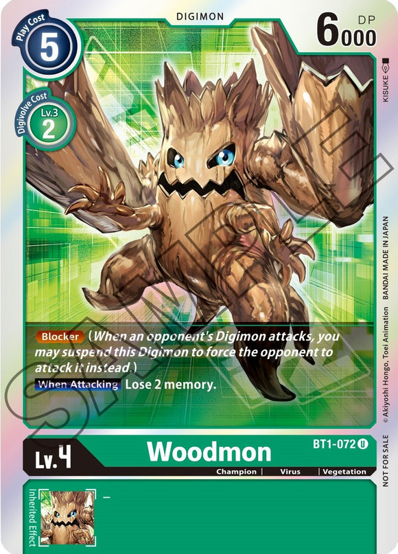 Woodmon - BT1-072 (Event Pack 1) [BT1-072 U] [Release Special Booster 1.0] Foil