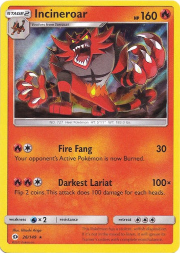 Incineroar (Water Web Holo) [026/149] [Sun & Moon Base Set] Holofoil