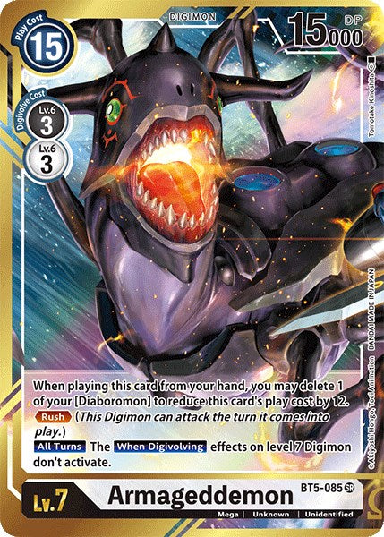 Armageddemon (Alternate Art) [BT5-085 SR] [Battle of Omni] Foil