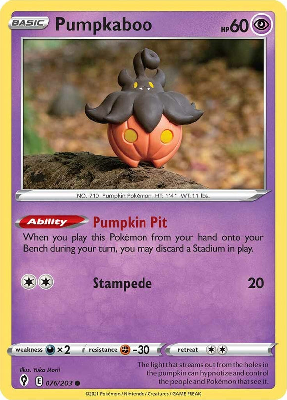 Pumpkaboo [076/203] [Evolving Skies] Reverse Holofoil