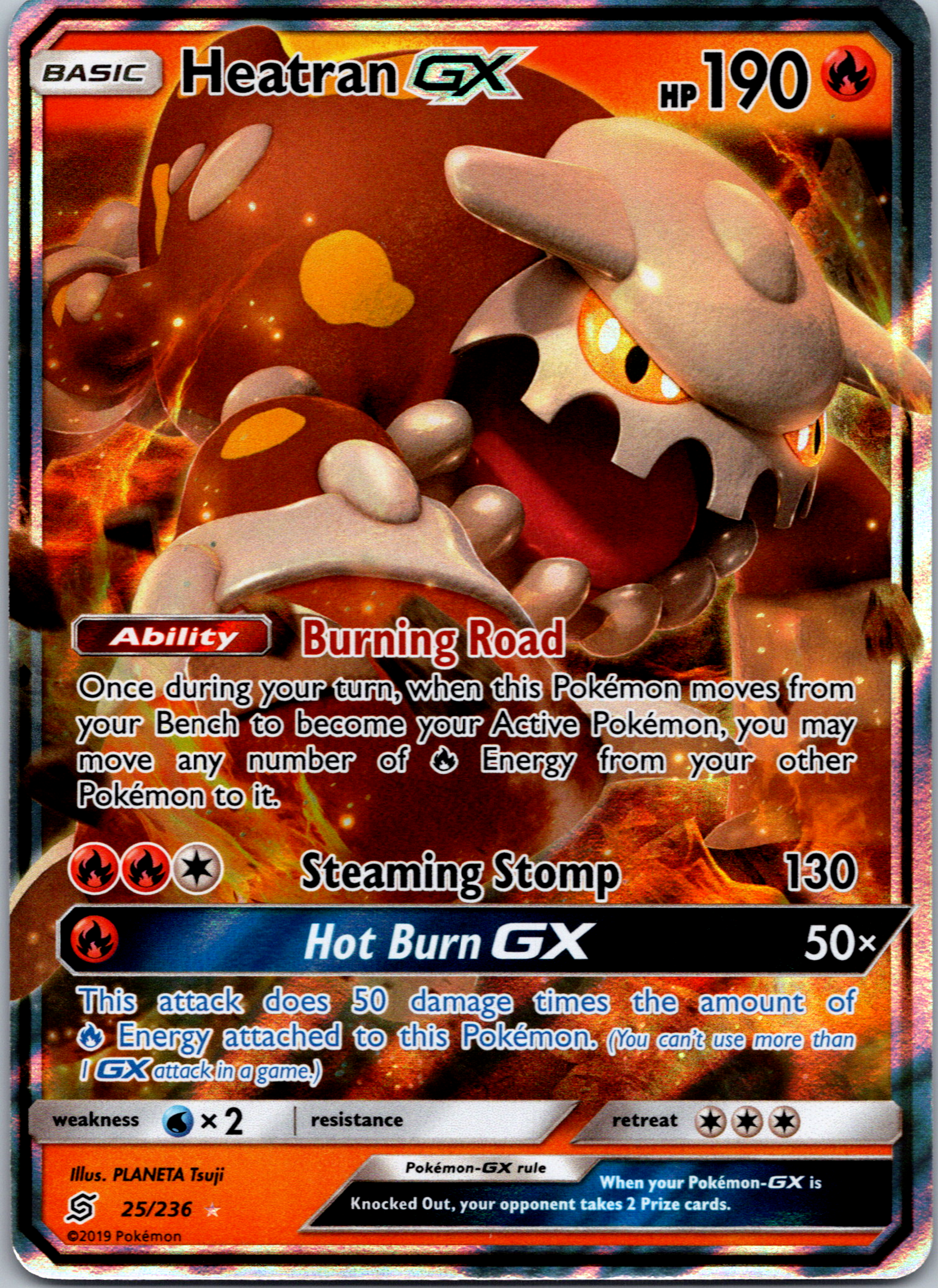 Heatran GX (25/236) [Sun & Moon: Unified Minds]